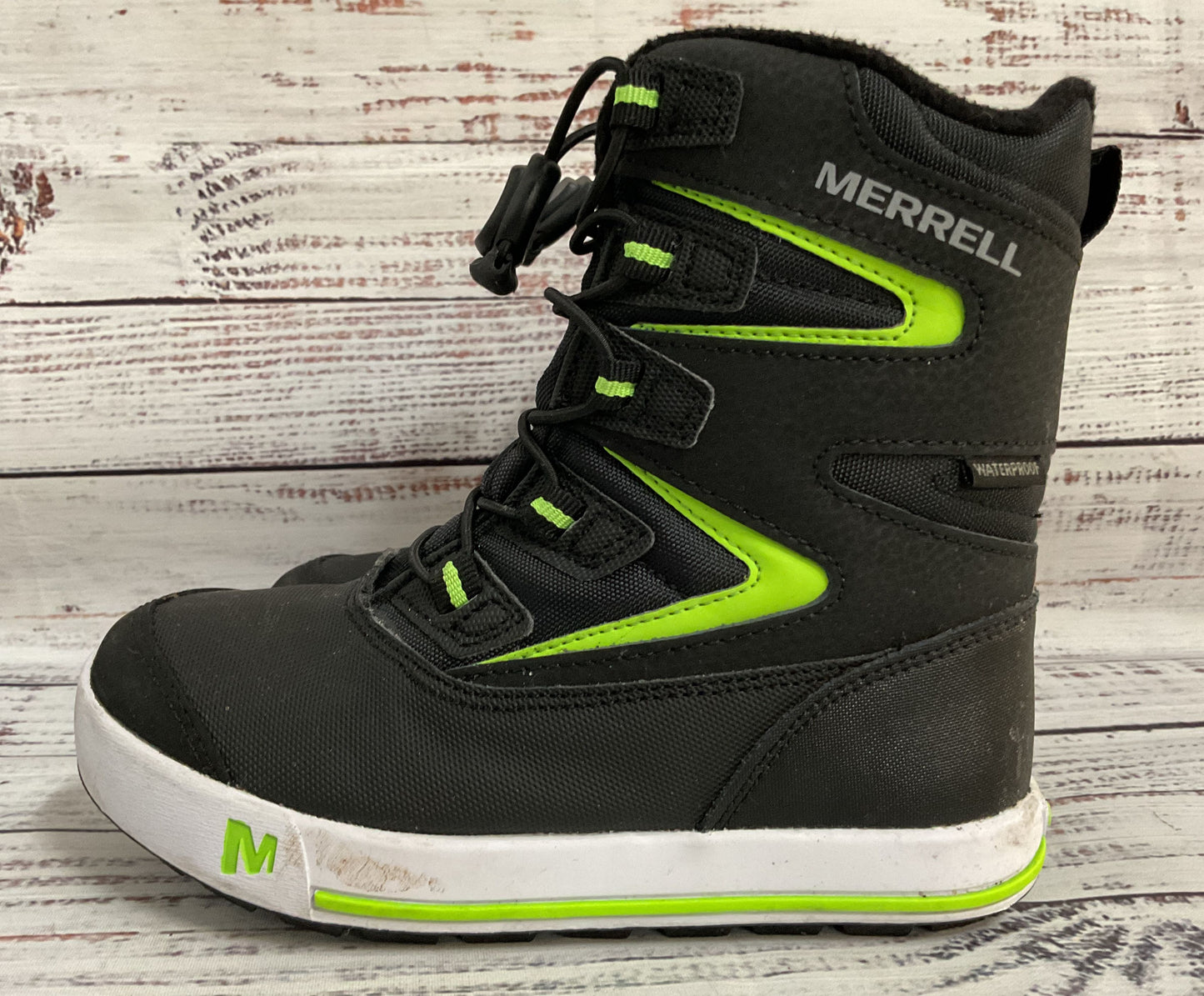 Merrell Snow Bank 3.0 Boy's Black Snow Boots Size 12 MK265035