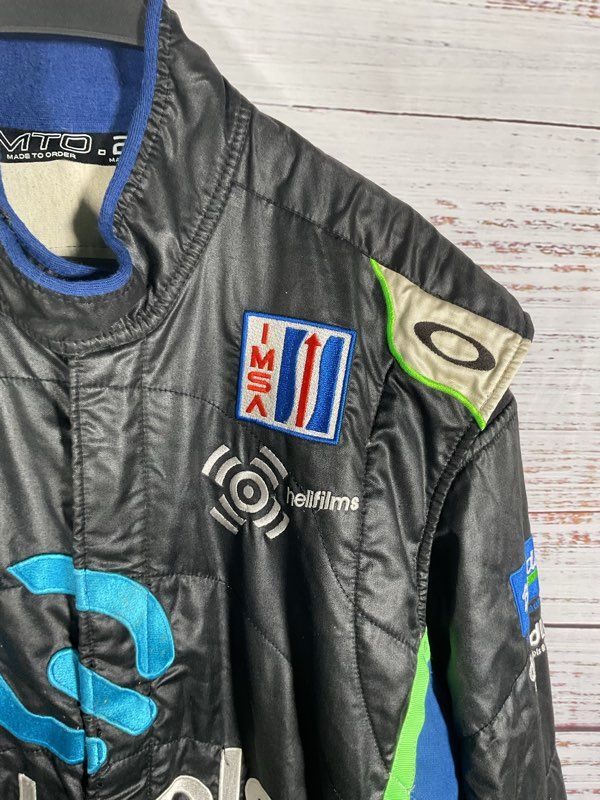 Vintage Oakley Racing Black & Blue Insulated Jumpsuit D. Calvert Jones