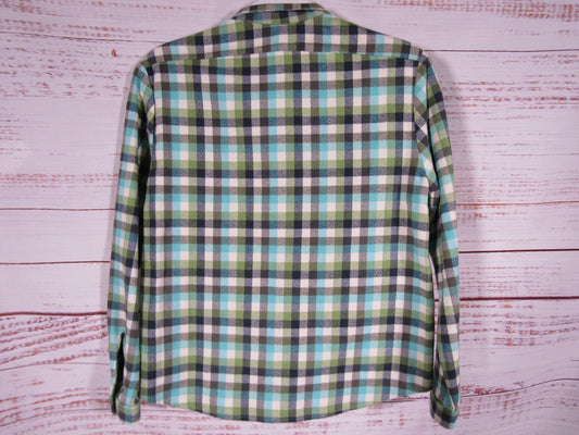 Leylie Women's Green Plaid Campfire Shirt Jacket Size XS