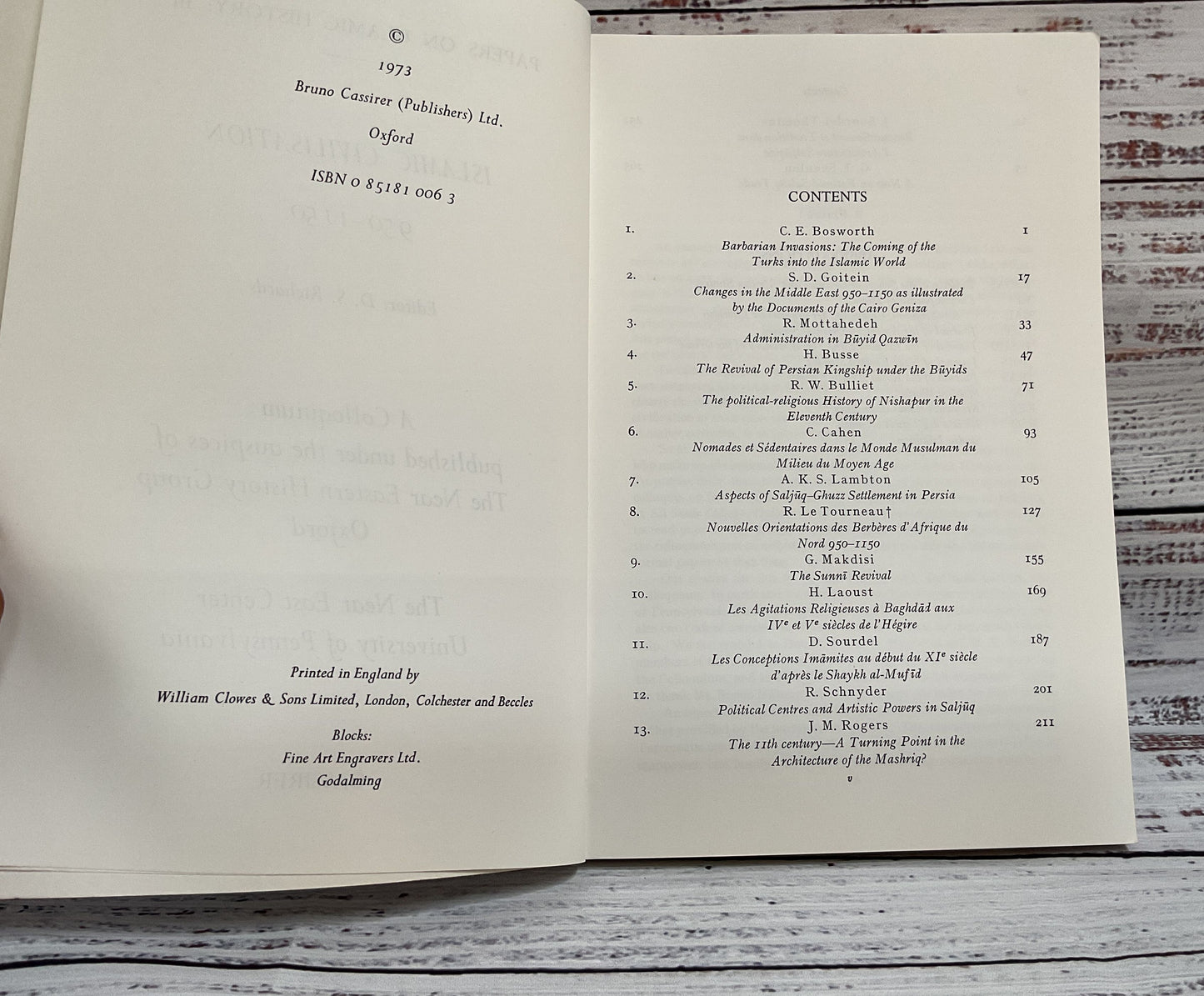 Islamic Civilisation 950-1150 Papers on Islamic History III