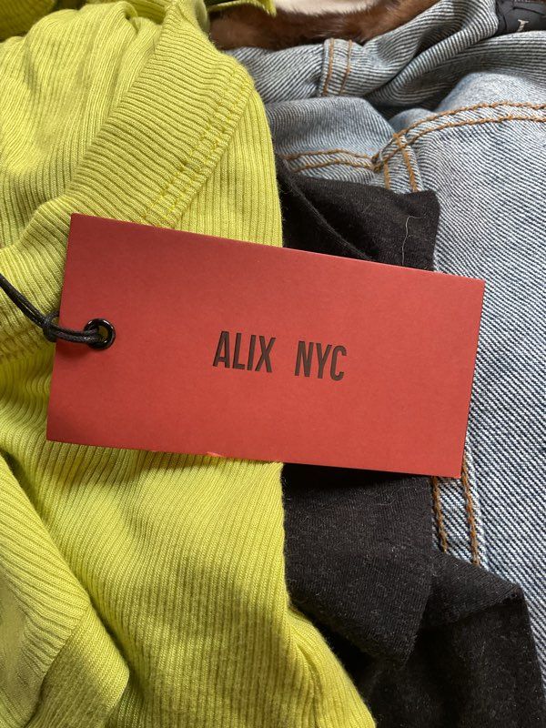 New ALIX NYC Paxton Ribbed Stretch-Modal Jersey Bodysuit Lime Green Size XS