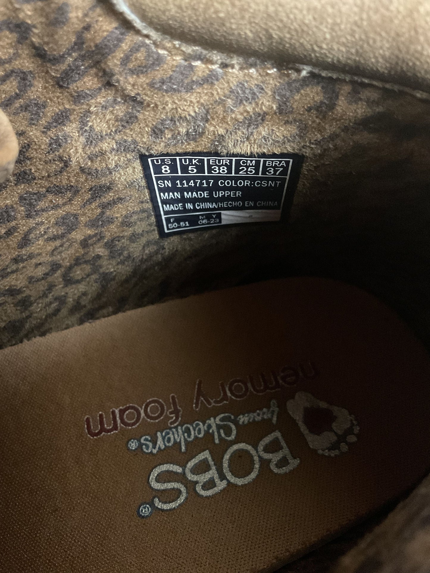 Bobs by Skechers Brown Booties Shoes Women 8
