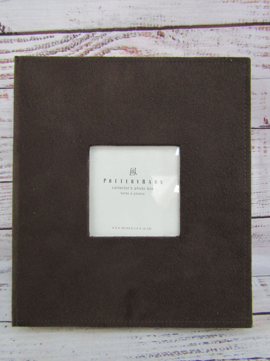 Pottery Barn Clove Everyday Suede Photo Album Holds 100 4x6 Photos