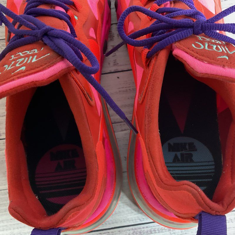NIKE Air Max 270 React AT6174-600 Mystic Red Pink Blast Women's Shoes- SZ 9.5