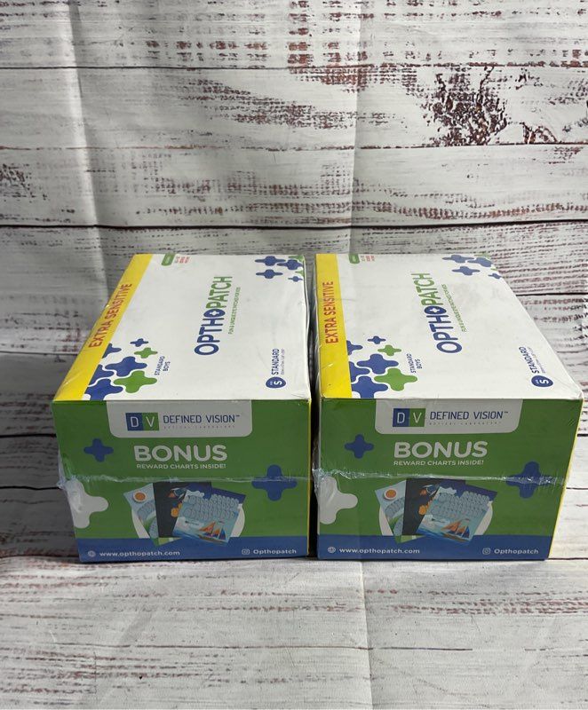 2 Opthopatch Eye Patches for Kids - Extra Sensitive Adhesive - Boys 100 Pack