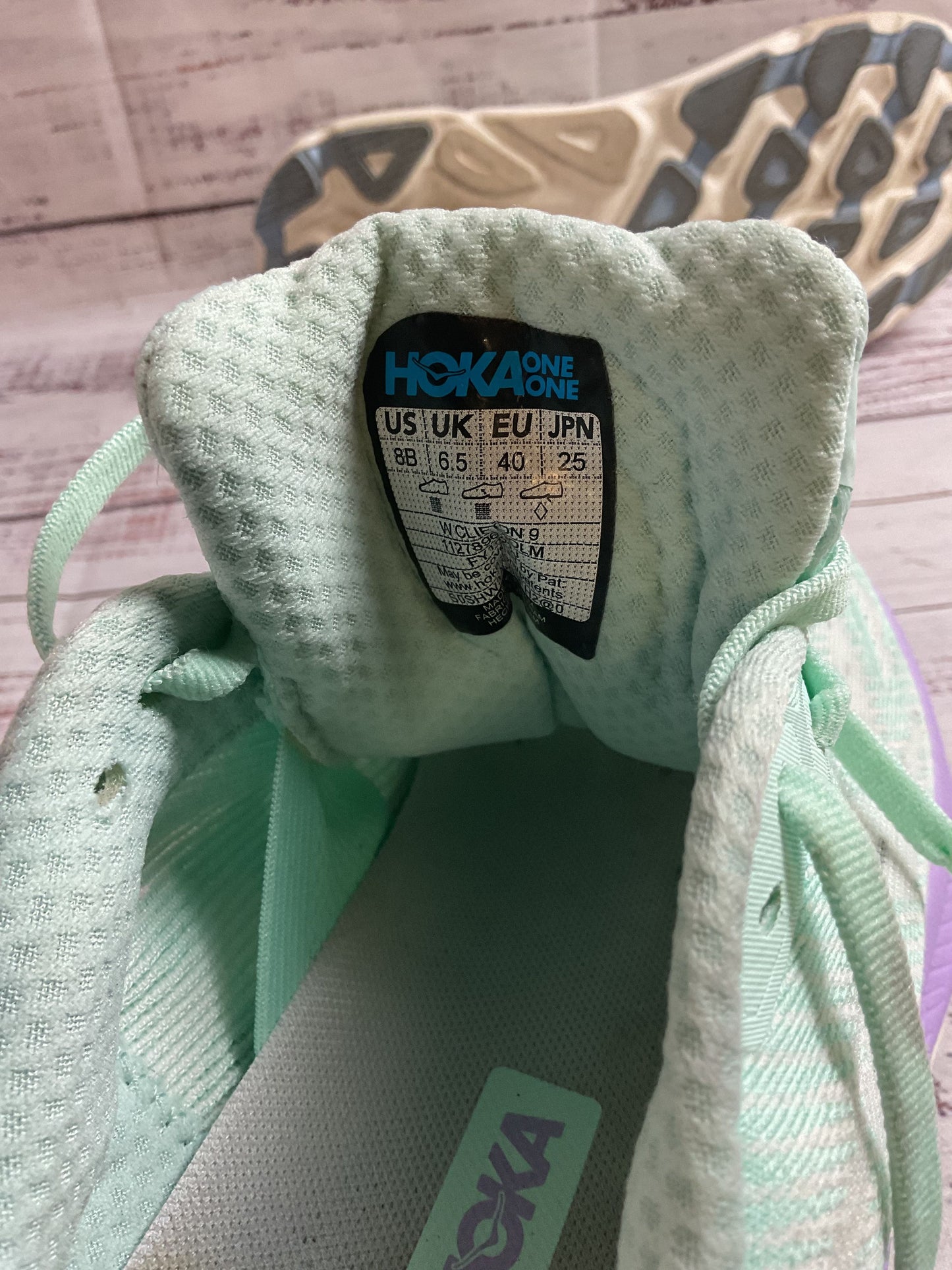 Hoka Clifton 9 Seafoam Sneakers Athletic Shoe Women 8