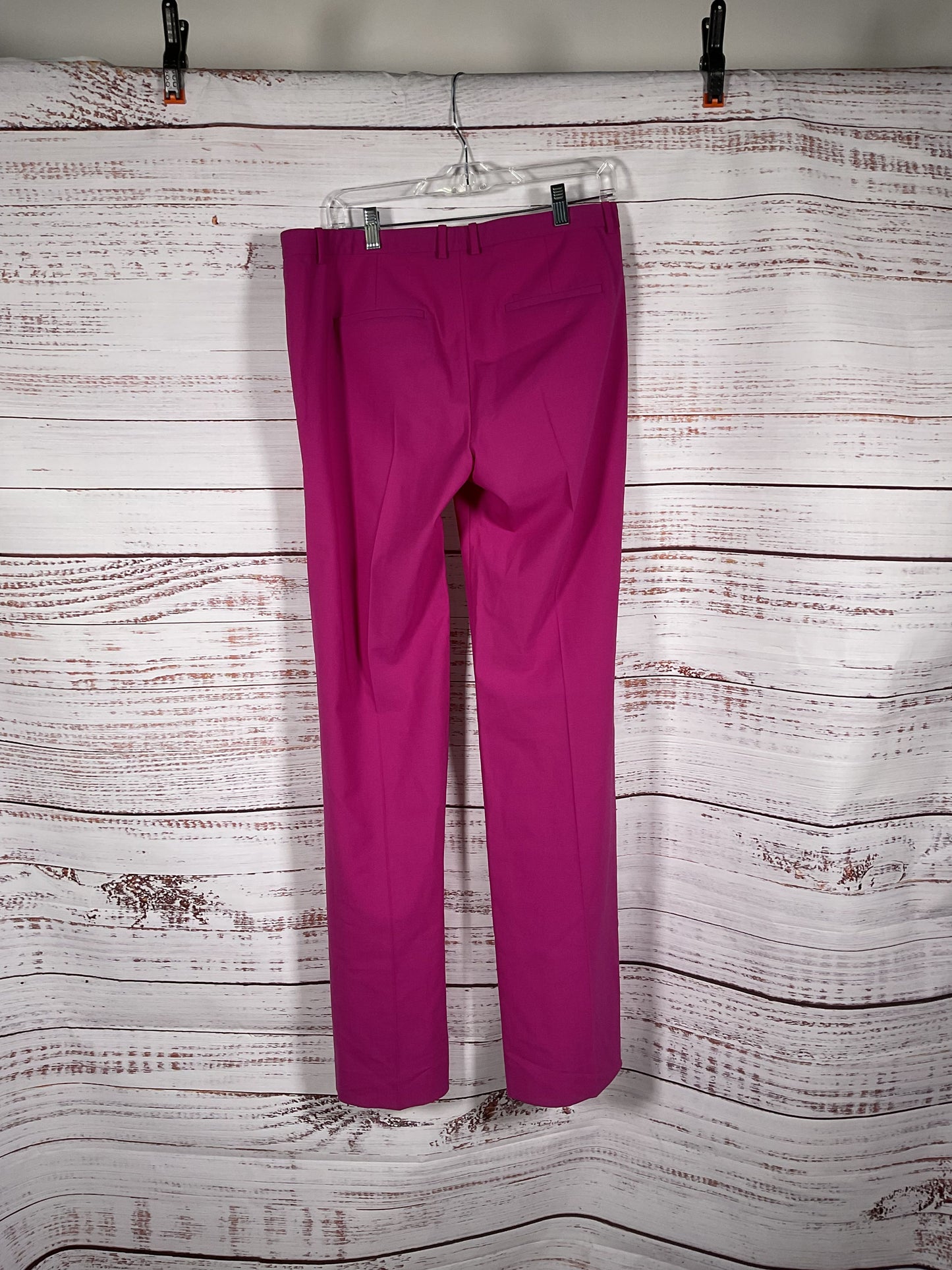 Theory Women's Pink Pants - Size 10