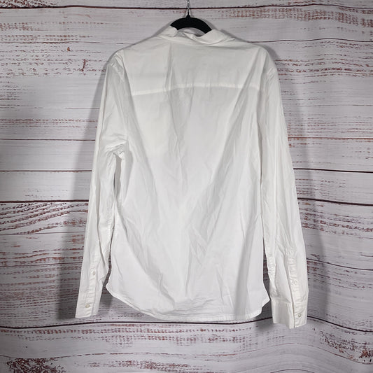 James White Cotton Button Up Long Sleeve Shirt - Size 2 New W/ Tags
