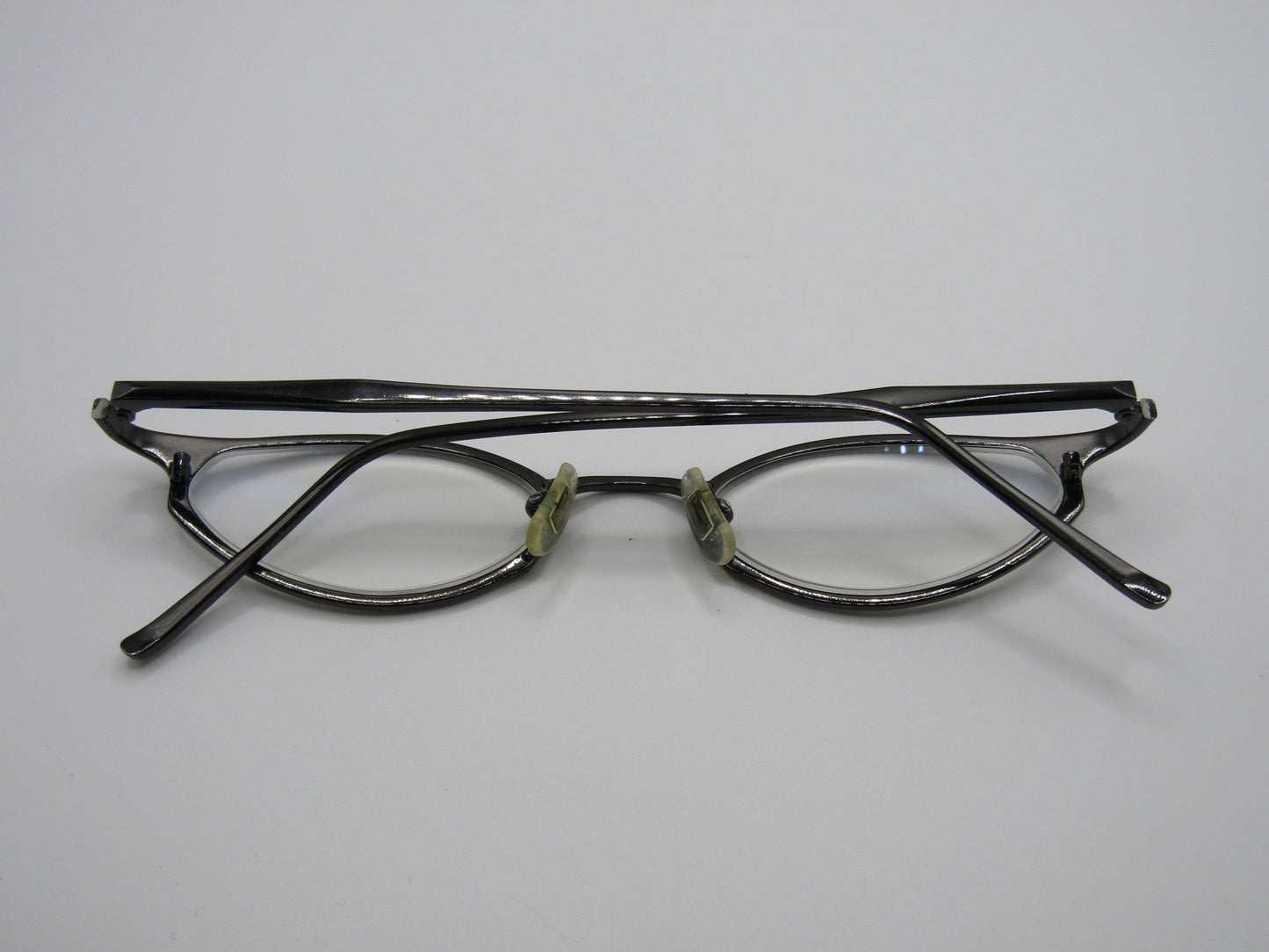 Isaac Mizrahi Vamp Women's Gunmetal Gray Slim Eyeglasses Frame Made in Japan