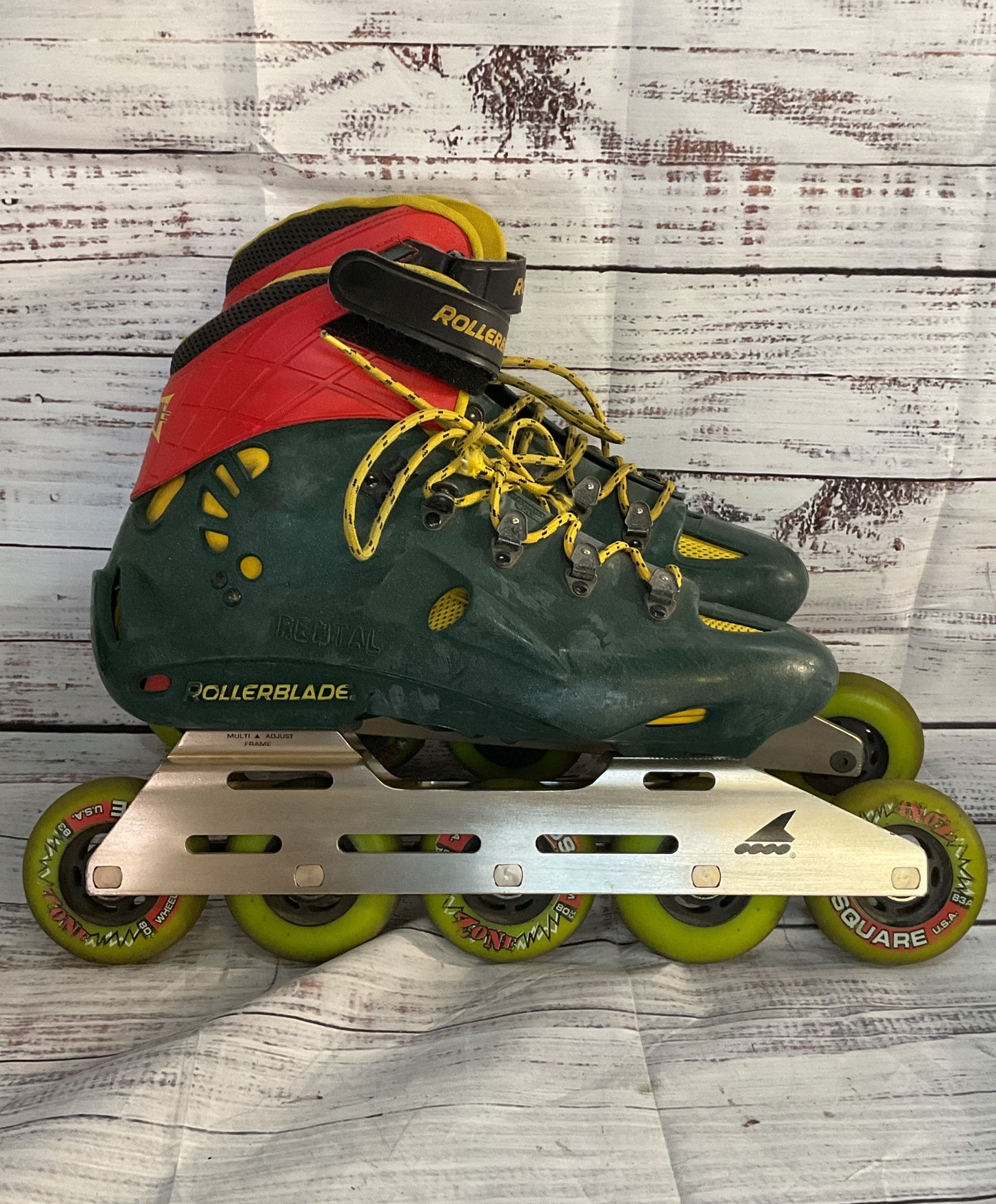 Fusion 10K Plastic Rollerblades Metallic Green
