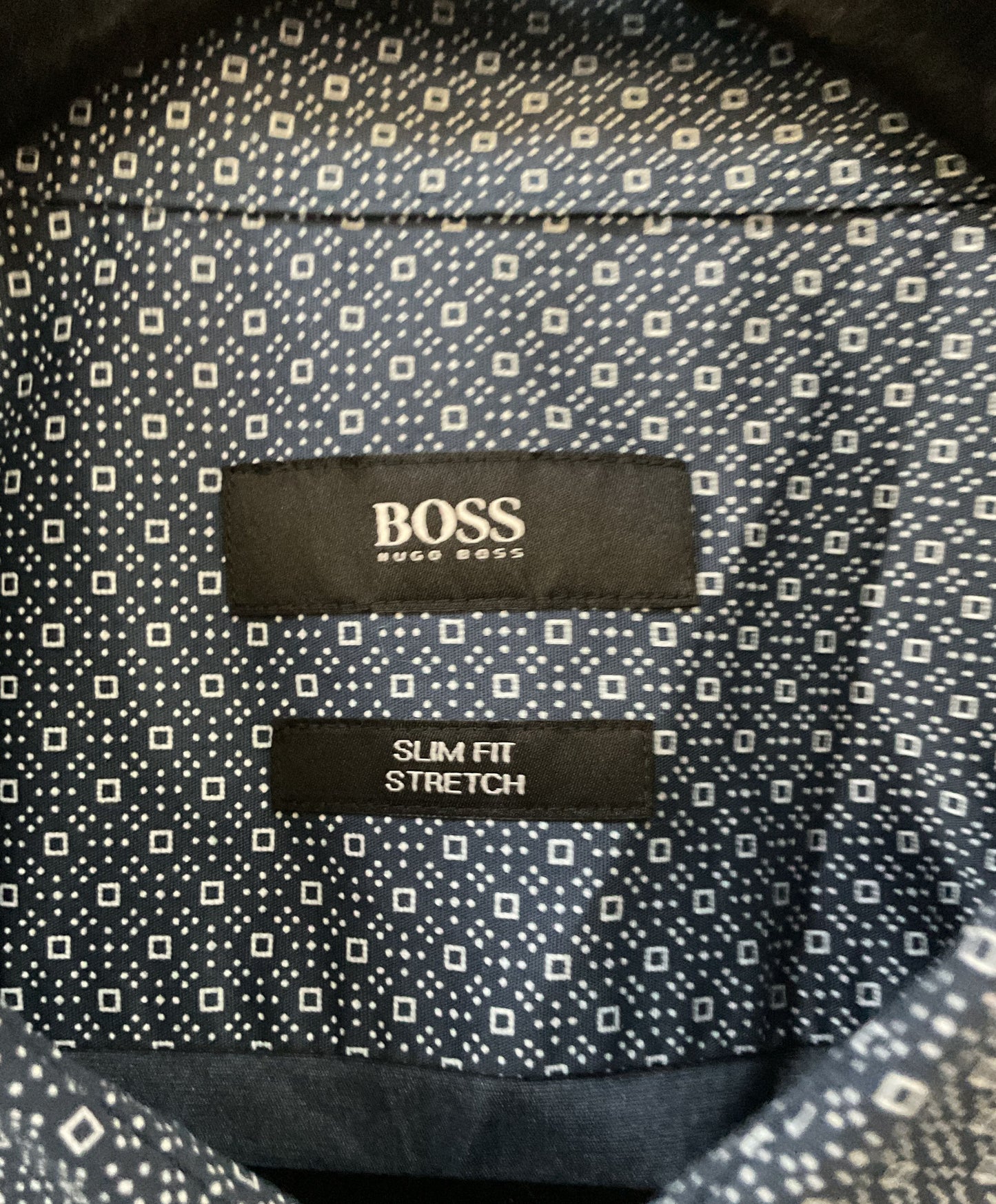 Hugo Boss Men's Blue Button Down Slim Fit Dress Shirt Size XL
