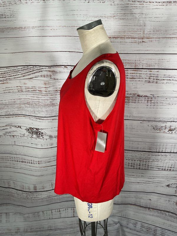 NWT Women's J Jill Easy A-Line Tank Top Perfect Red Pima Blend Size XLP
