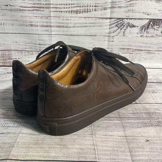 Thursday Everyday Brown Leather Low Top Sneaker Men's Size 14
