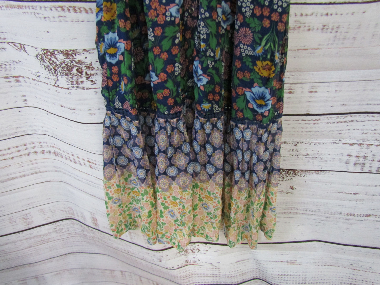 Maeve Ondine Women's Multi-Color Floral Long Sleeve Dress Size S