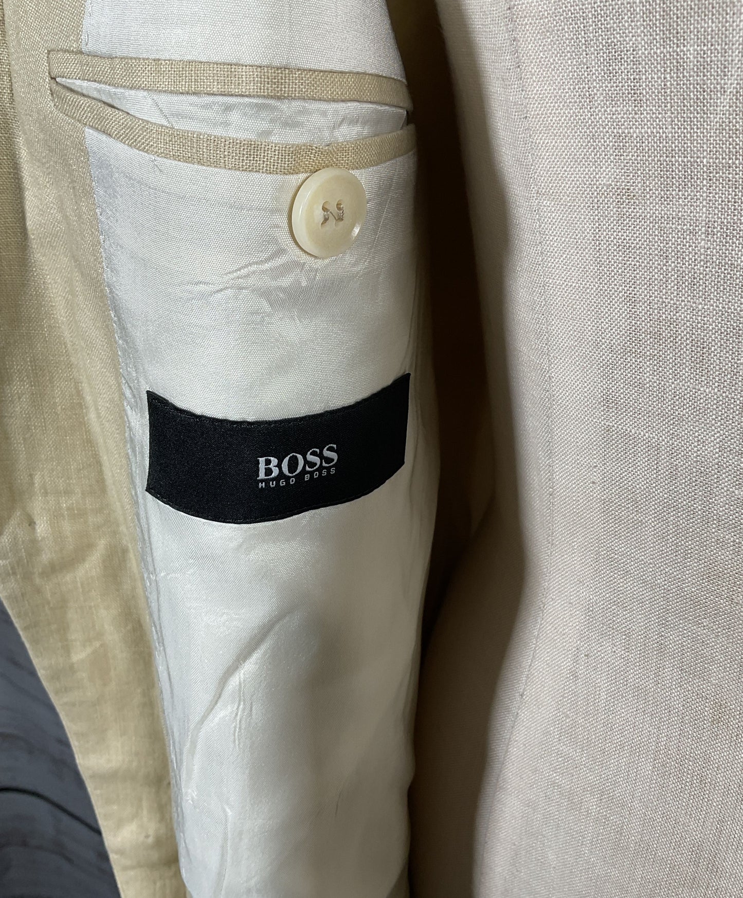 Boss Hugo Boss Pure Linen Blazer Beige 48