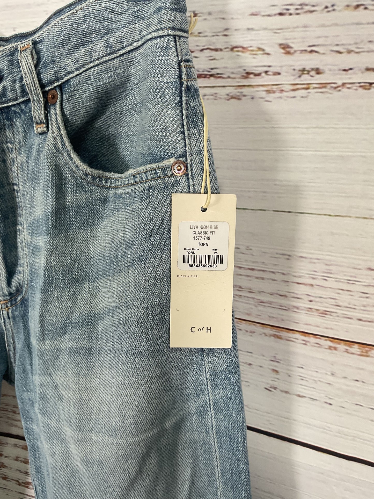 Citizens of Humanity Liya High Rise Classic Fit Blue Jeans Pants - Size 25 New