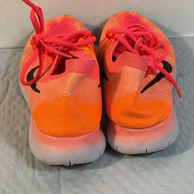 NIKE Free RN Flyknit 'Bright Mango' 880844-800 Women's Running Shoes- SZ 8
