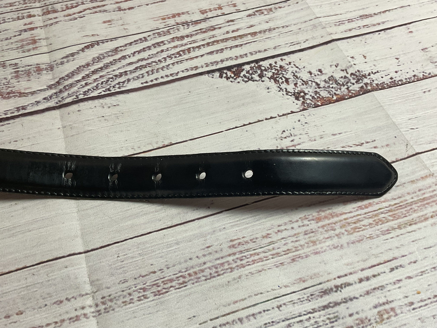 Coach Black Cowhide Belt - Size Small