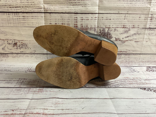 Madewell Black Leather Zip-Up Ankle Booties Women 8.5