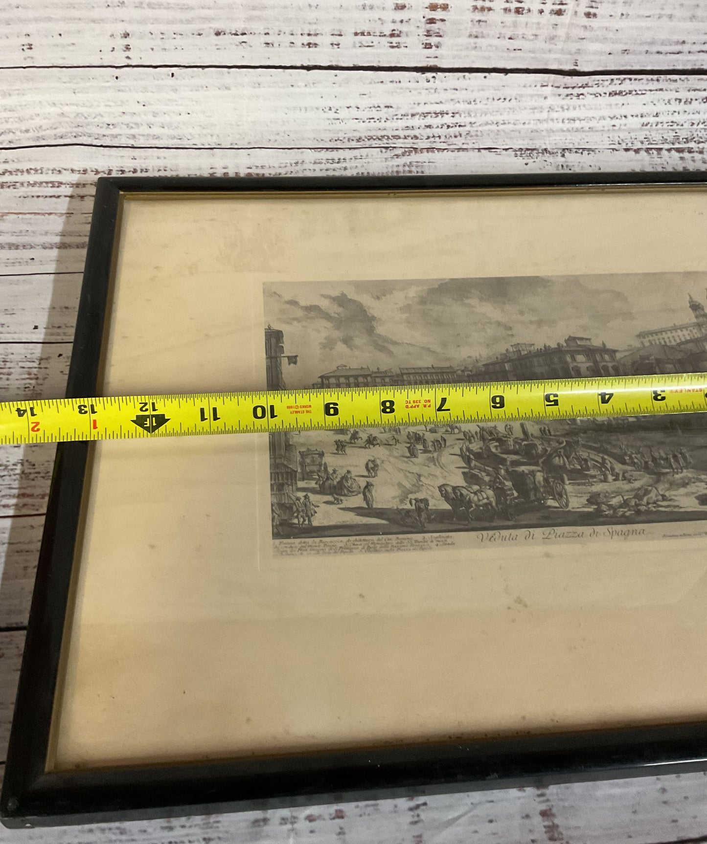 Veduta Di Piazza Di Spagna Etching Print by Giovanni Battista Piranesi Framed