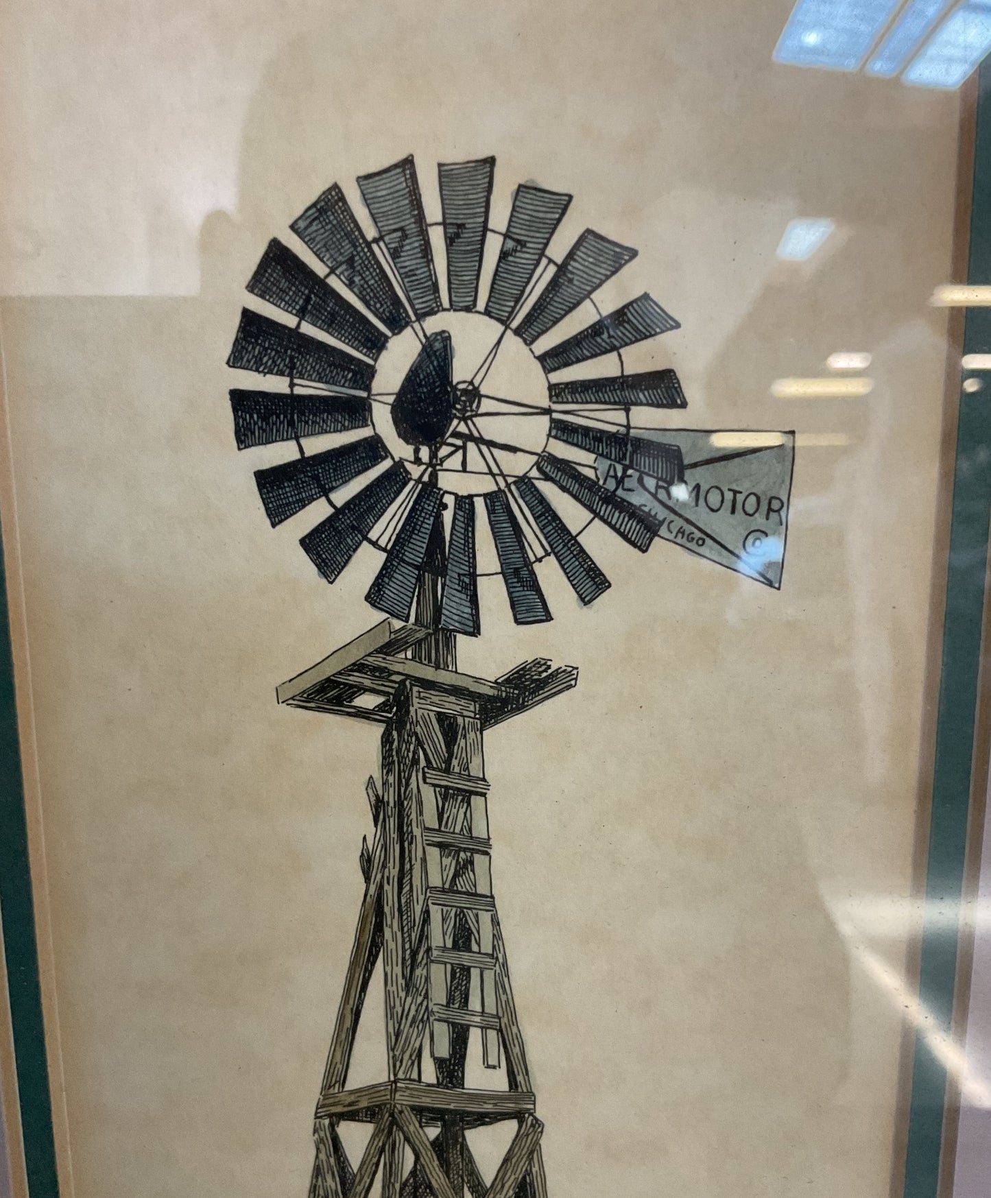 Dyckie Wallace Windmill Limited Edition Artist Signed Watercolor Print