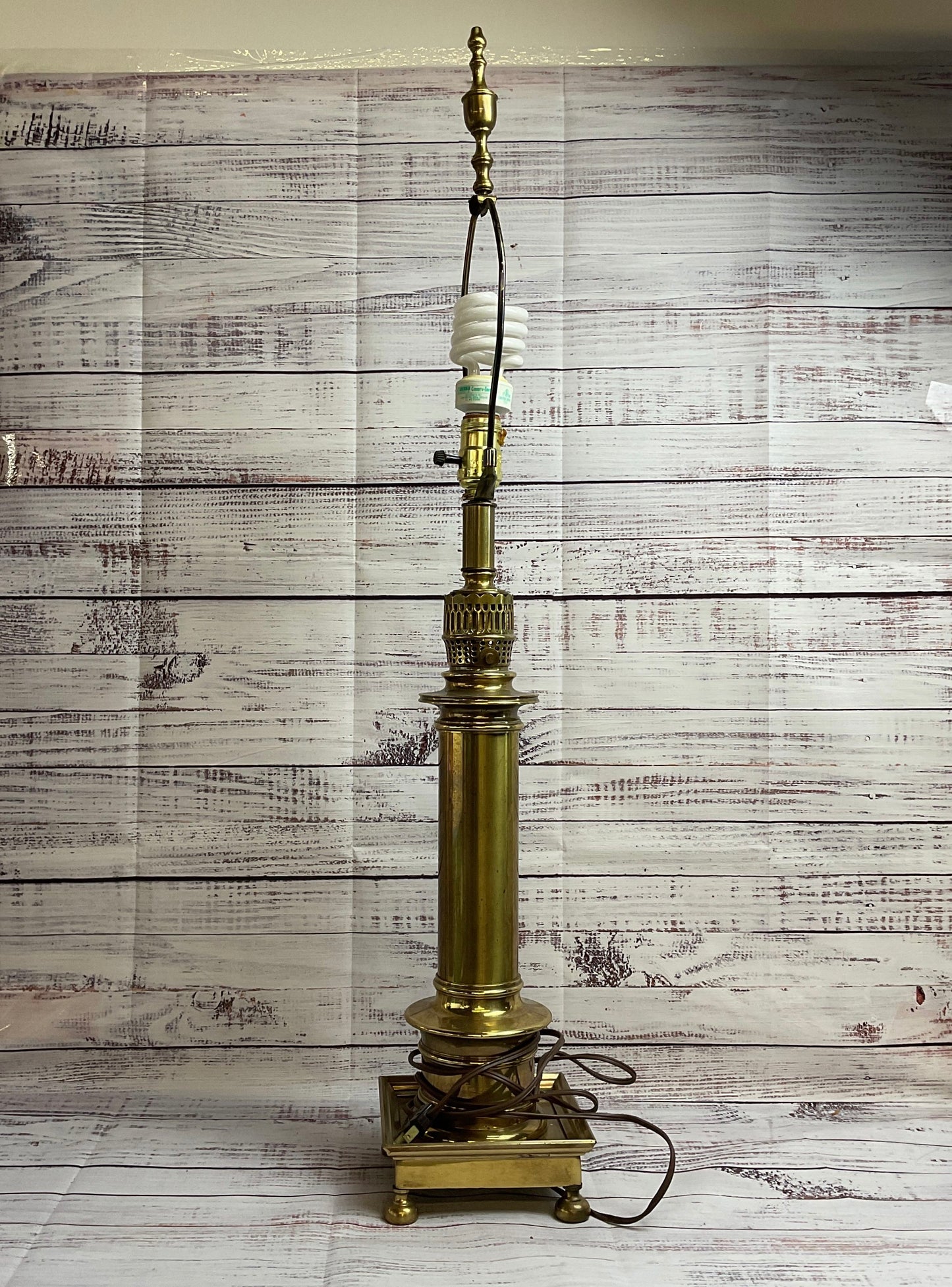 TESTED AND WORKING Westal Brass Art Deco Lamp