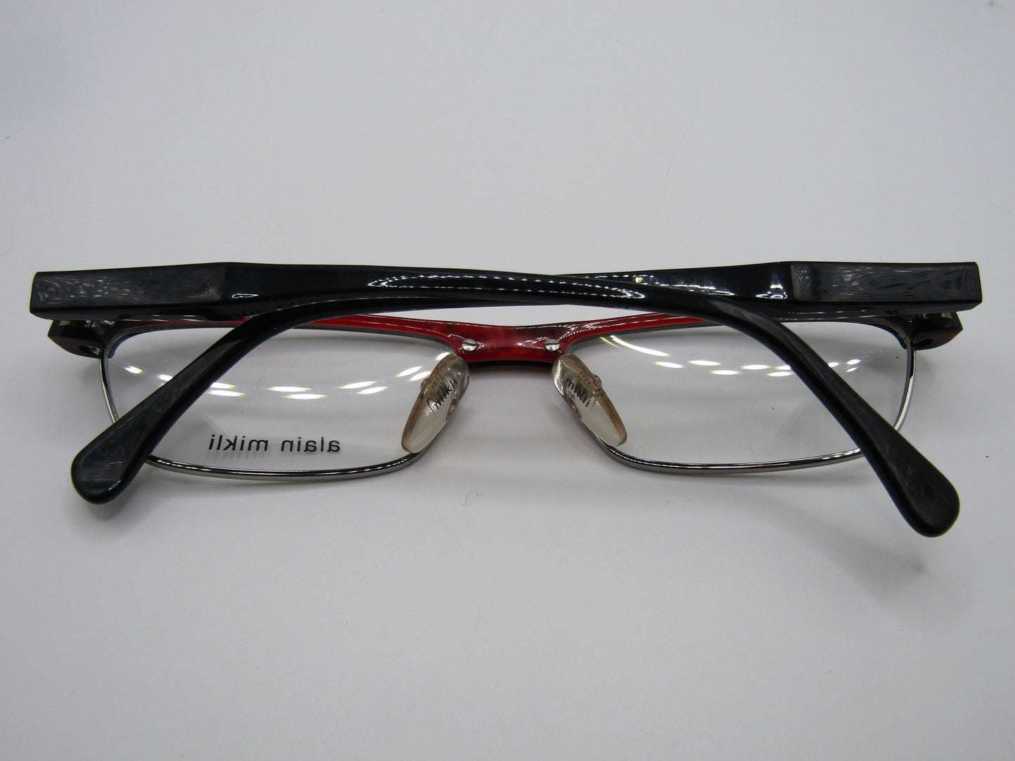 Alain Mikli 1754 Women's Black Slim Rectangular Eyeglasses Made in France