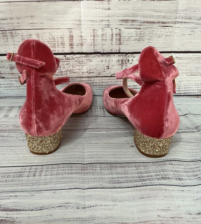 Women's Kate Spade Velvet Glitter Pump Heel Size 10 Retail $250