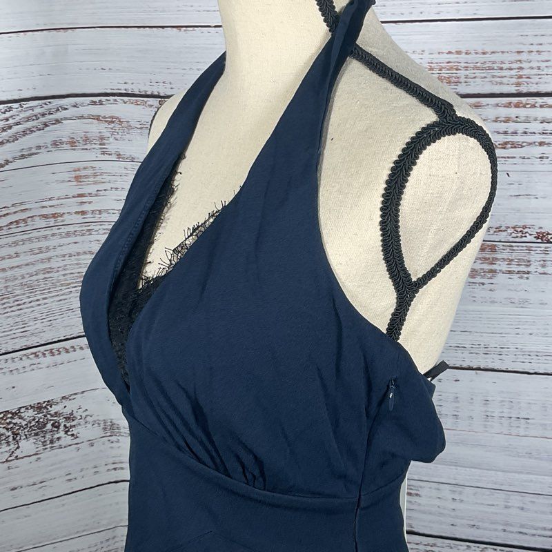 DIANE VON FURSTENBERG NAVY BLUE dress - Size 6