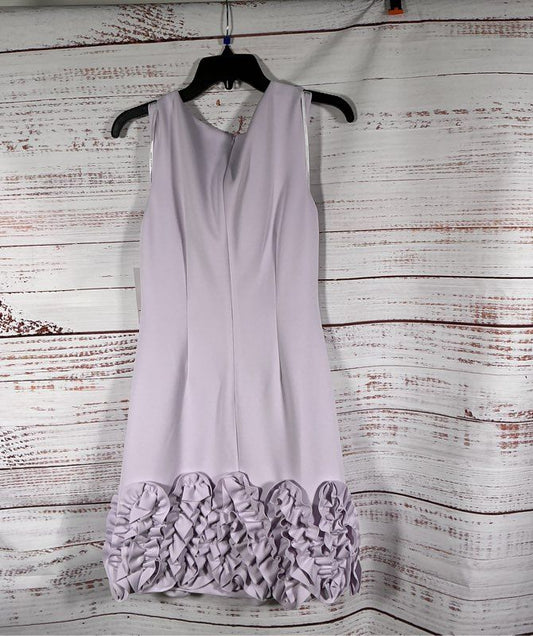 NWT Donna Ricco Lavender Dress with ruffled hem Size 4