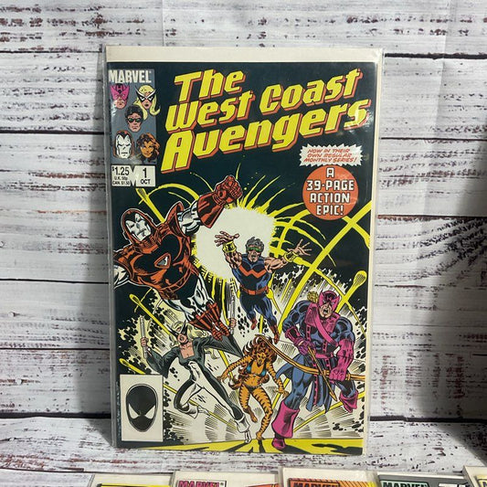 Lot Of 12 Vintage West Coast Avengers Marvel Superhero Comics 1984-89