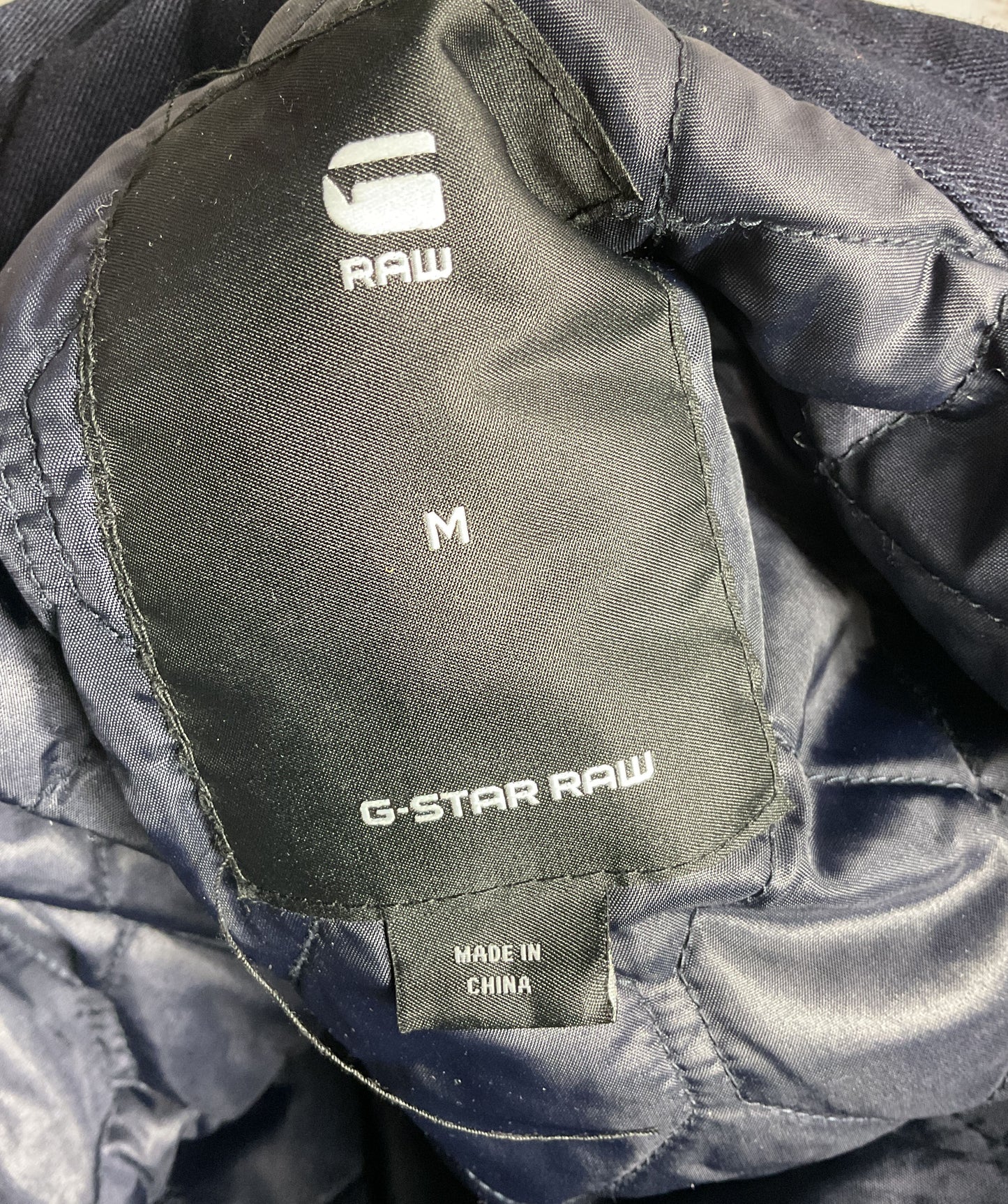 G-Star Raw 3301 Hybrid Padded Long-Sleeve Shirt Navy M