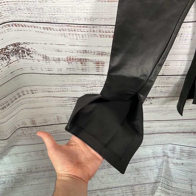 Alix NYC Carlisle Black Faux Leather Pants - Size M