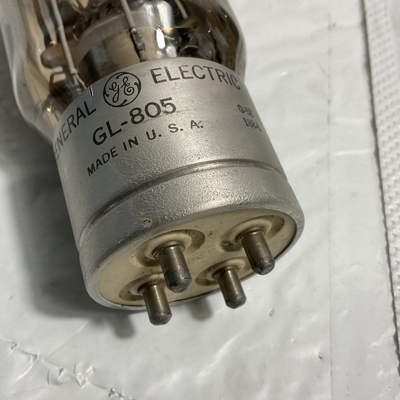 4 Vintage Radio Vacuum Tubes incl. General Electric GL805 (UNTESTED READ DESC.)