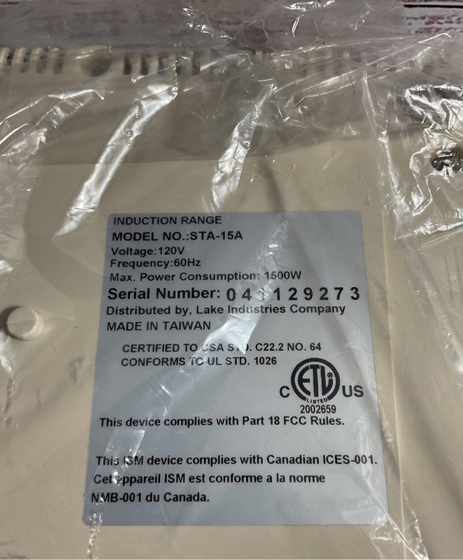 New Professional Platinum Cooking System Stove Top STA-15A