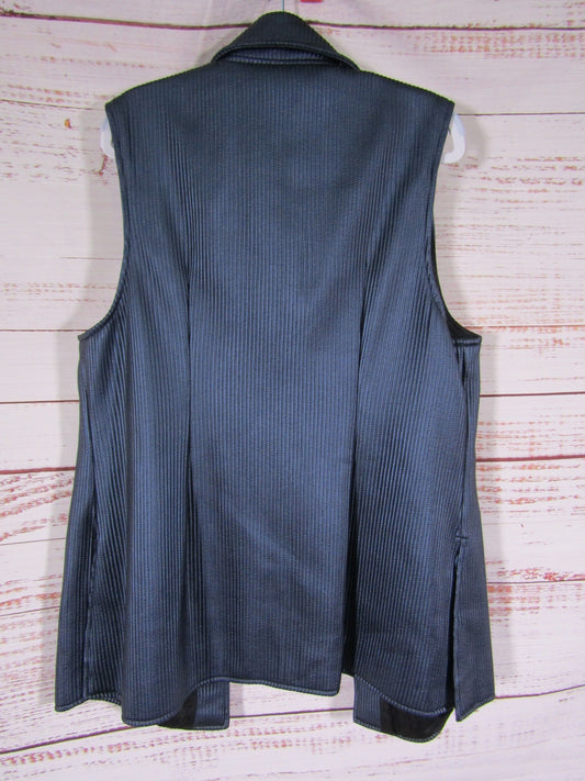 Lucy De Castenou Women's Blue Vest Jacket Size 8