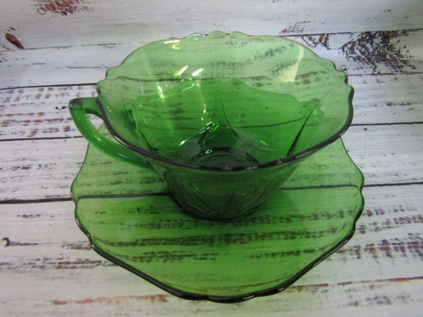 Cambridge 3400 Dark Emerald Green Cup & Saucer Set of 27