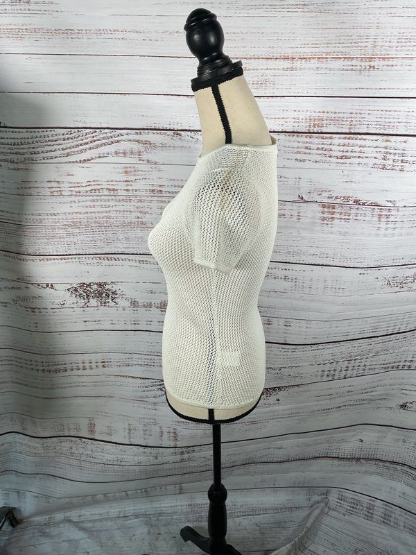 HOUSE OF CB Women's White Knit Top Size S Viscose Blend