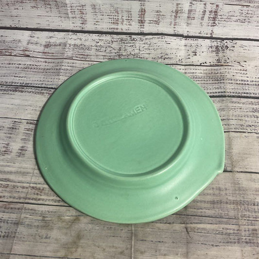 Cyclamen Green Ceramic 9" Plate By Julie Sanders