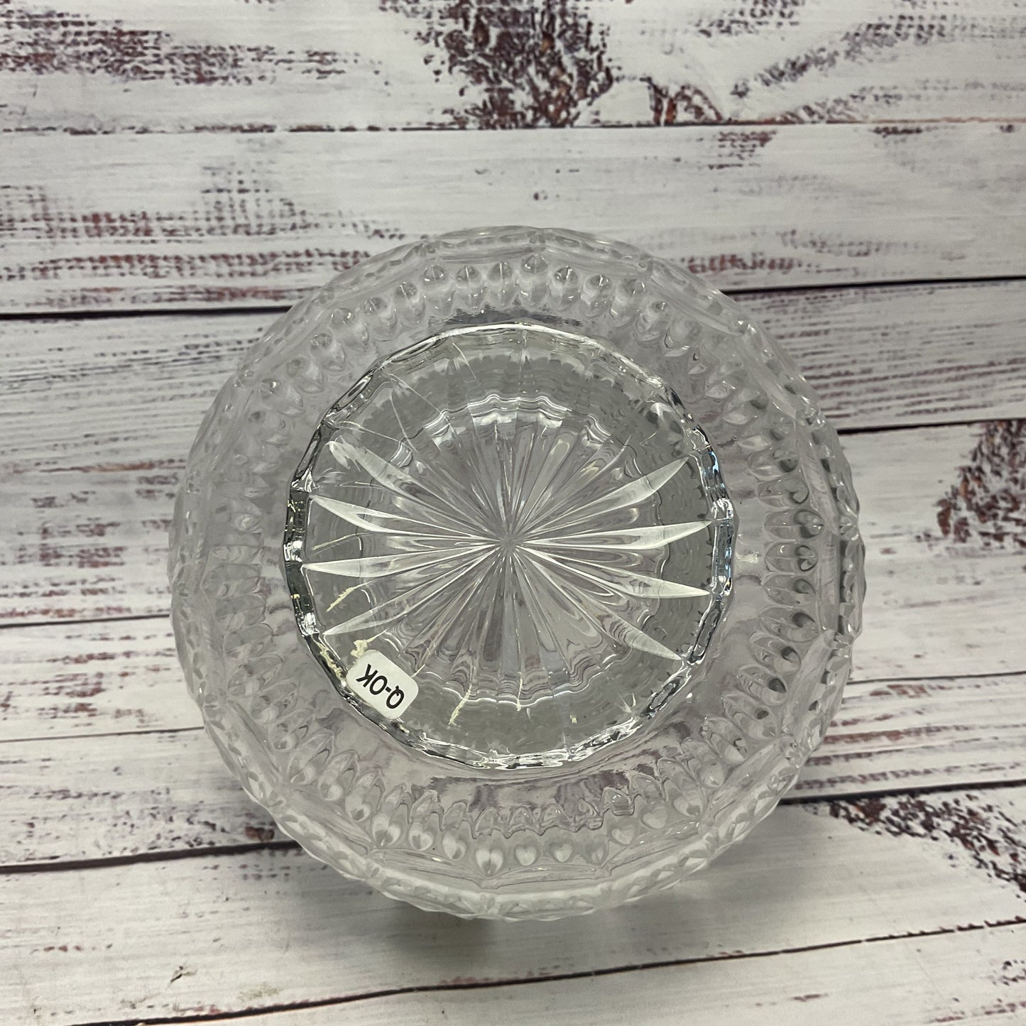 Fifth Avenue Crystal Polish Crystal Clear Glass Basket 8"