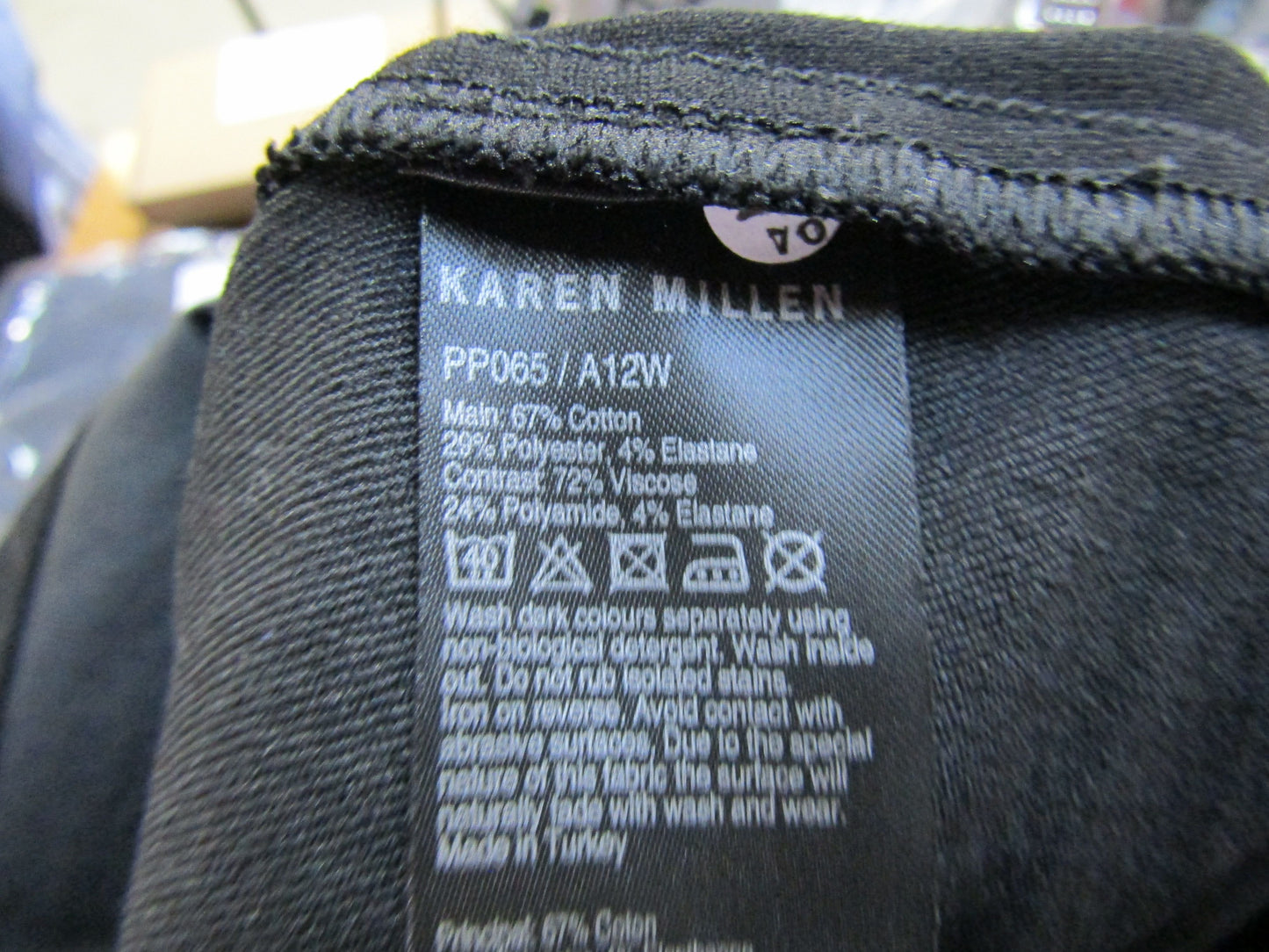 Karen Millen Women's Black Coated Skinny Jeans Size 10