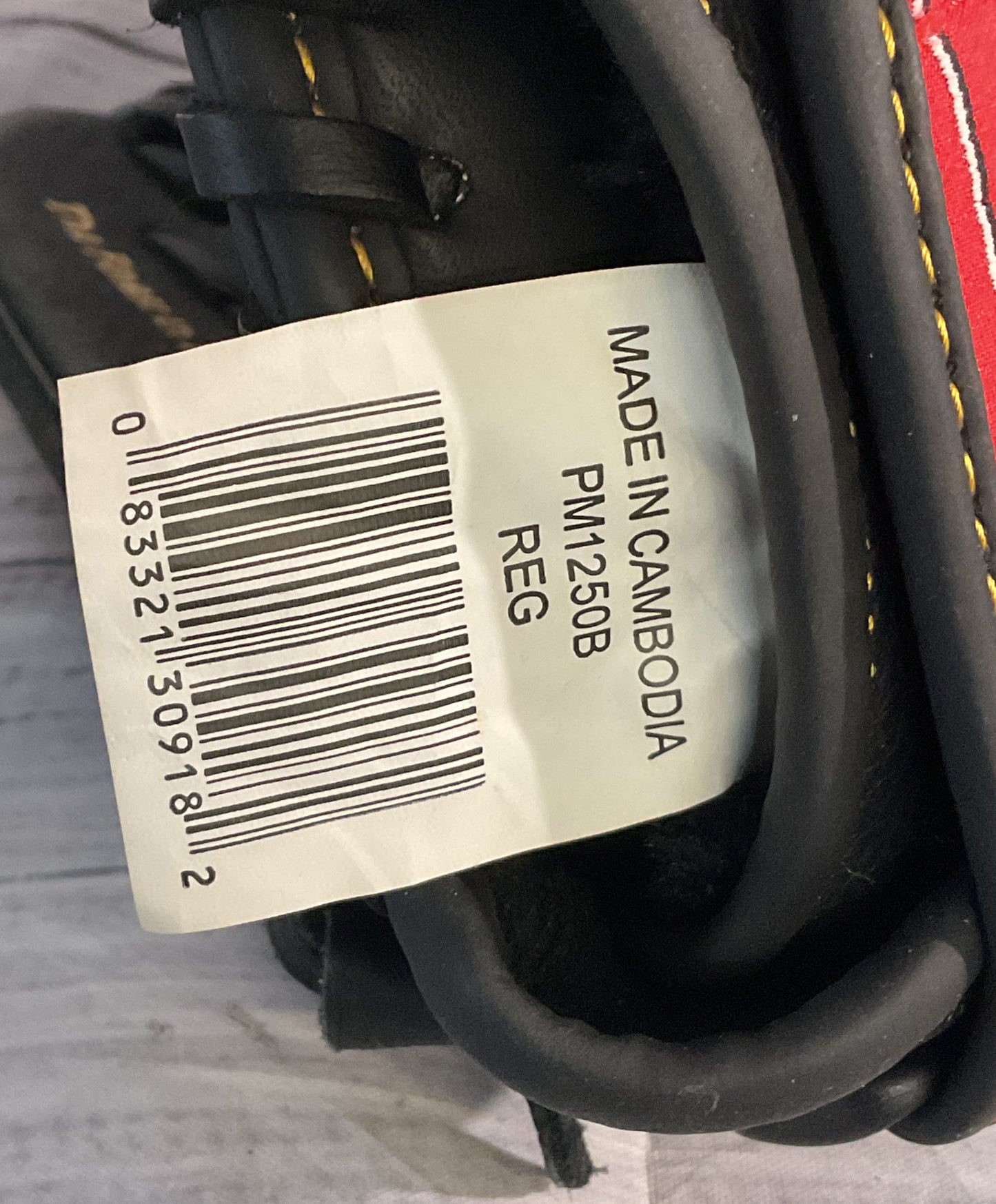Rawlings Leather Left Handed Baseball Glove Mitt Black