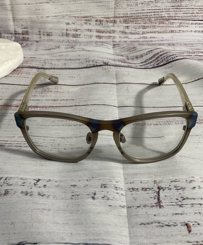 Kris Van Assche x Linda Farrow Heavy Silver Prescription Eyeglasses Frames