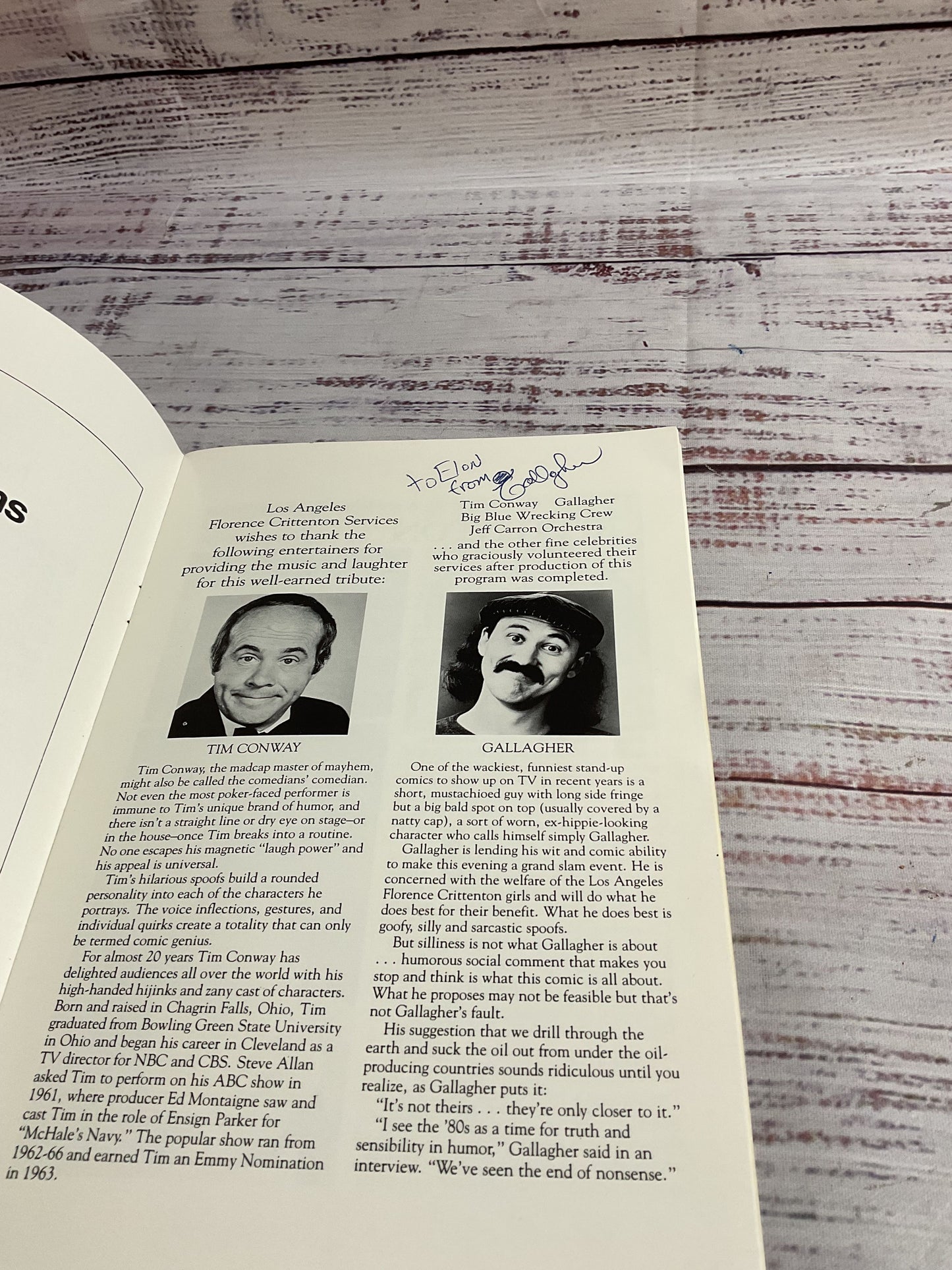 Signed Dodgers Florence Crittenton Services Pamphlet Welch Roenicke Reuss