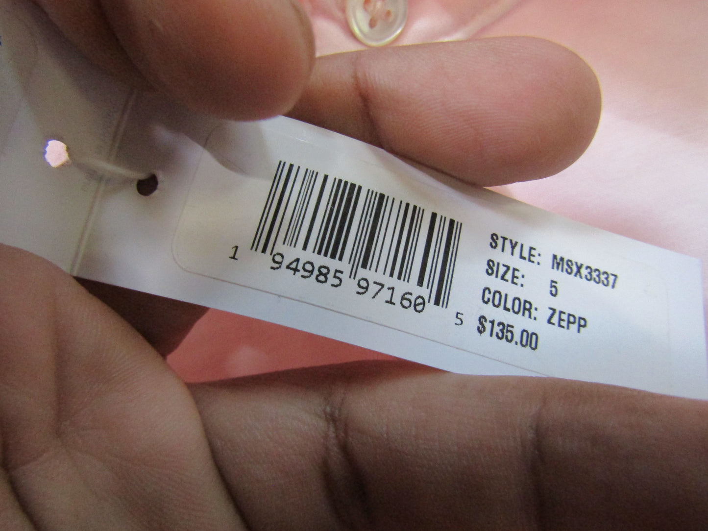James Perse Sueded Men's Pink Jersey Polo Size XXL MSX3337