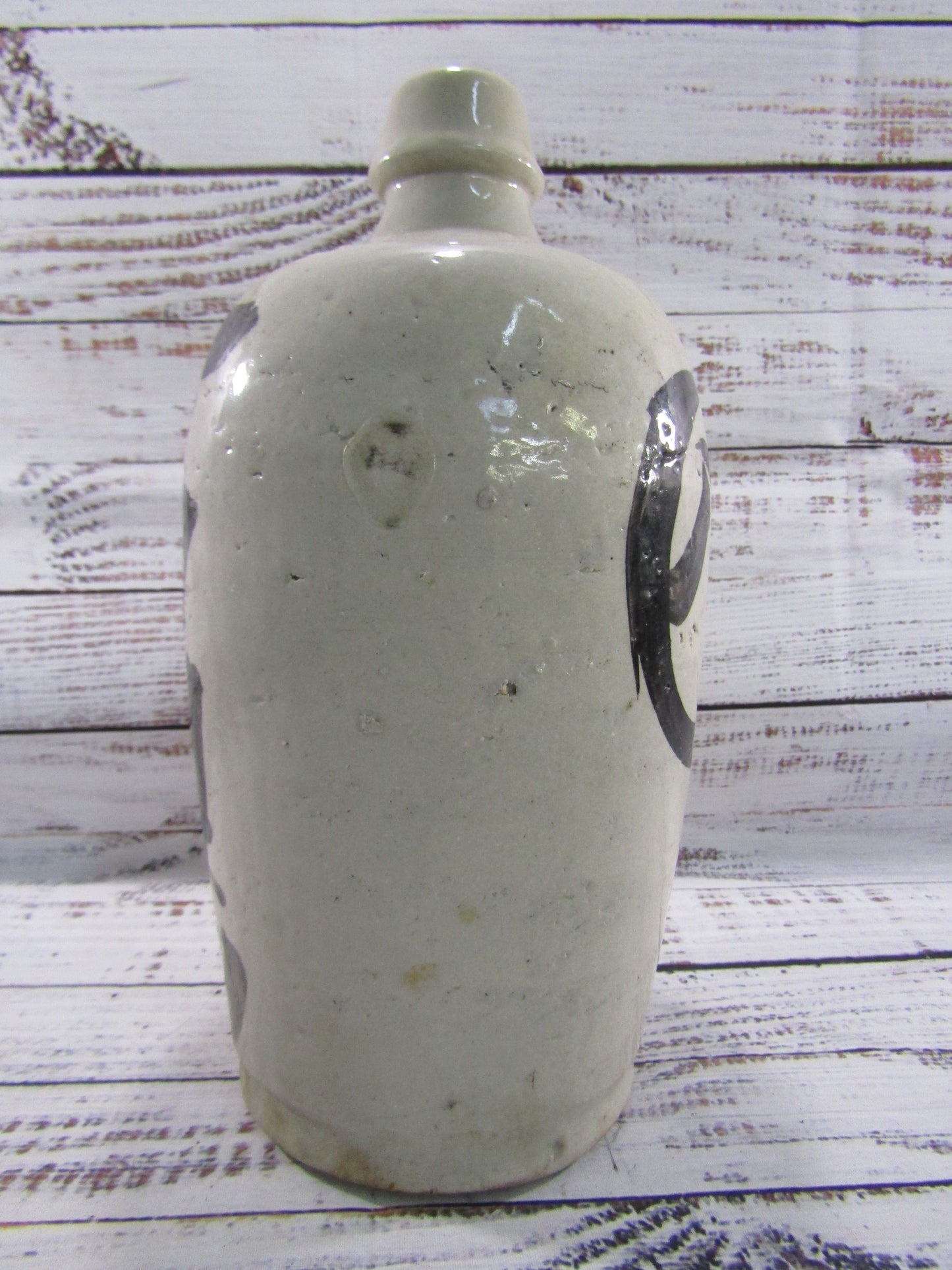 Vintage Kayoi Tokkuri Handcrafted Ceramic Sake Bottle Jar