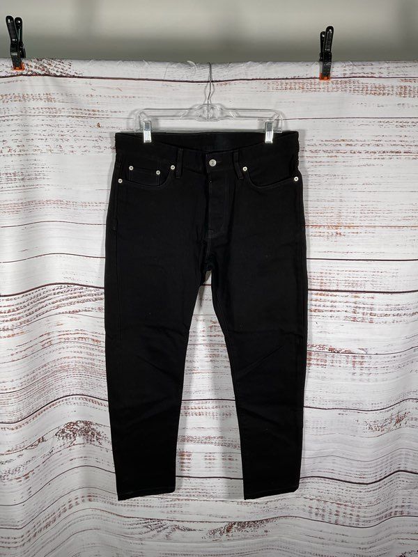 Buck Mason Maverick Slim Fit Jeans Black Double Dipped Men's 33x34