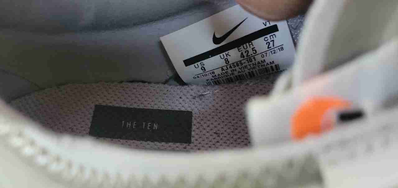 Men's Nike Off White Air Max 97 Menta Grey Sneaker Size 9