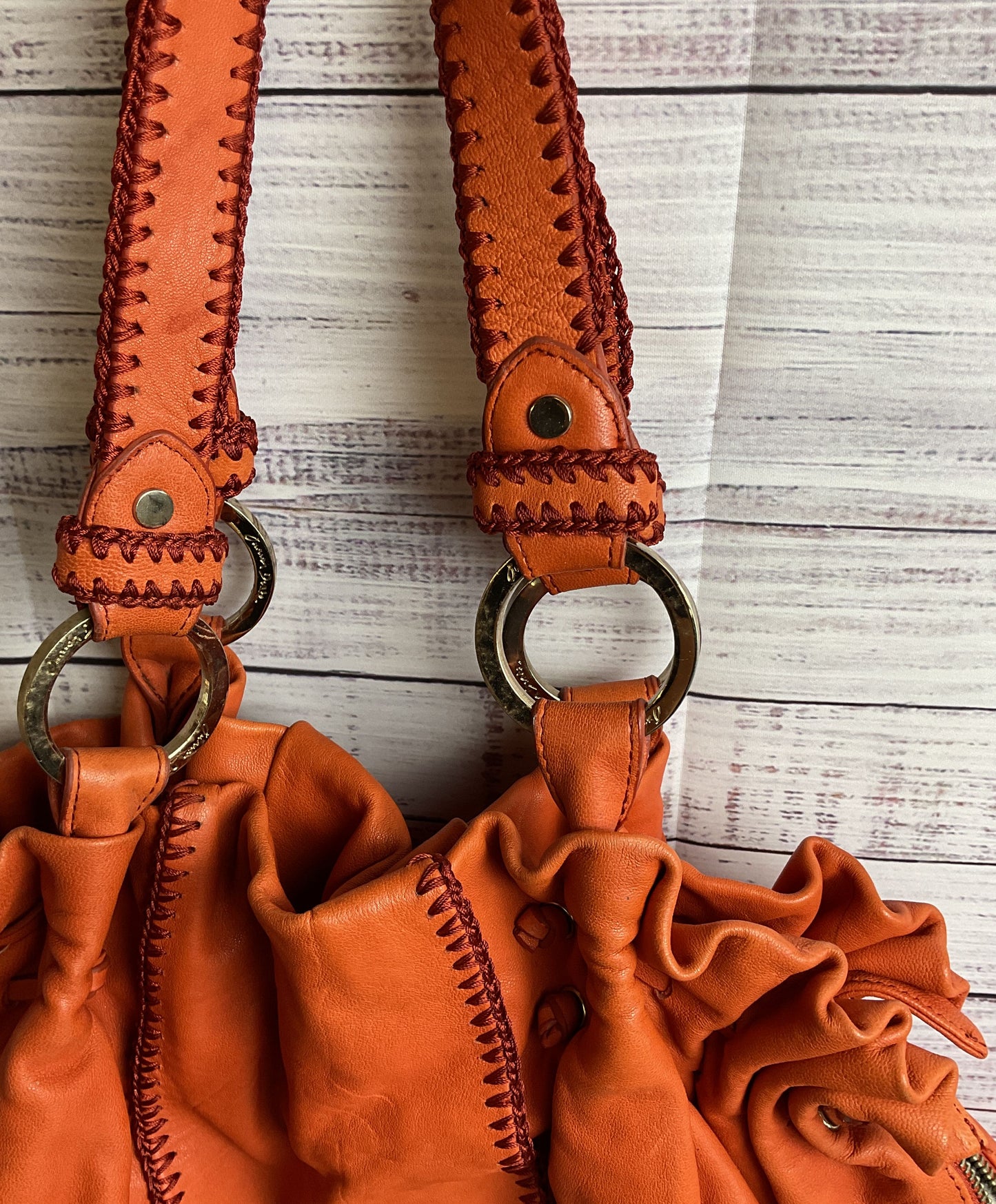 Y2k Karen Drake Orange Hobo Bag