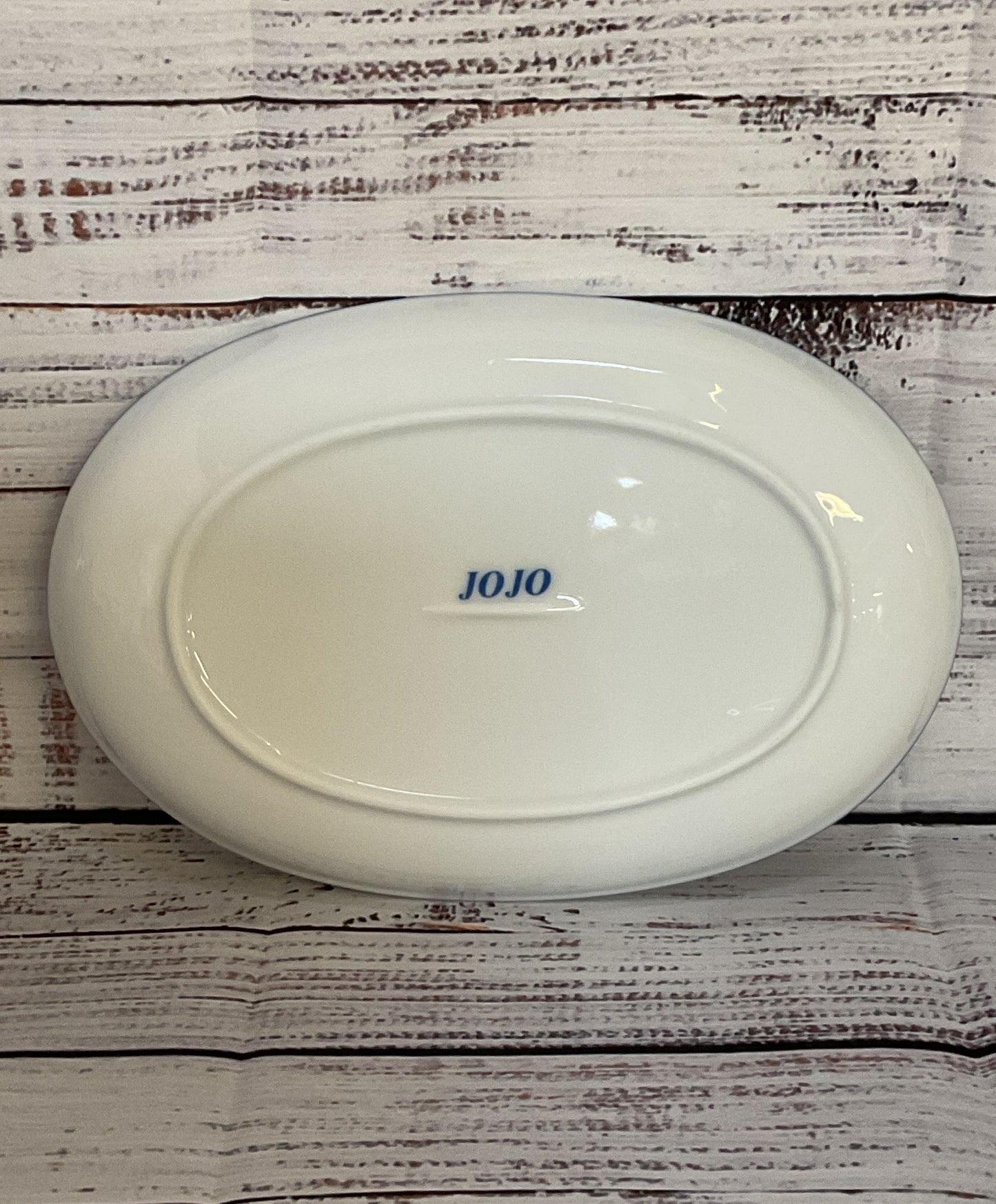 JOJO Vintage White Ceramic Plate Set of 6